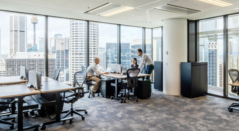 Premium serviced office and Coworking Space interior at Salesforce Tower Sydney