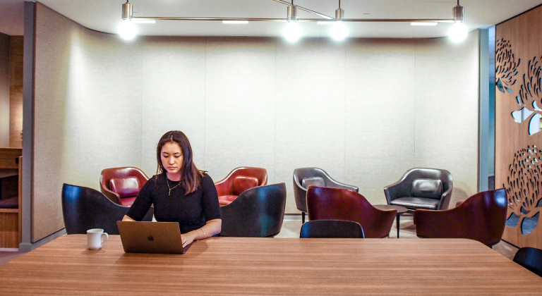 TEC Centres with sofas and ergonomic chairs, providing comfortable spaces for casual meetings or formal client meetups