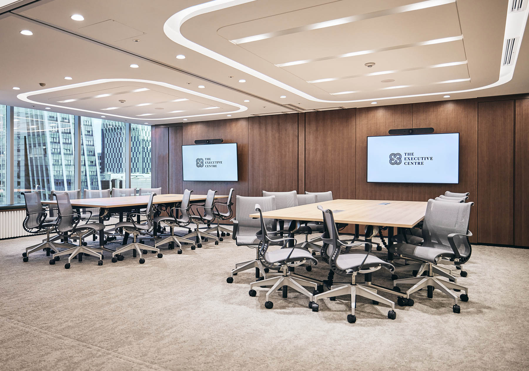 Hana Securities Building のフレキシブルなワークスペース